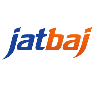 jatbaj logo in black gold style